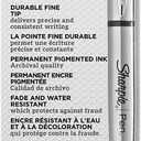 Sharpie Stainless Steel Grip Pen, Fine Point (0.8mm), Black, 1 Count