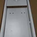 Versatile 7 Tier Wall Shelf Unit,White Lack Wall Shelf,Display Floating Shelf with LED Remote Control Light