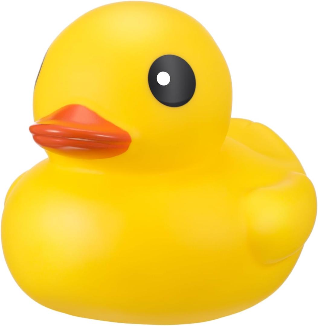 Honoson 6.89 Inch Giant Rubber Duck Big Rubber Duck Large Duckling Bath Toy with Squeaky Sound for Summer Baby Shower Birthday Party Favor Gift(Yellow)