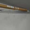 1-3/4" x 36" U Shaped Aluminum Door Sweep with Drip Cap, Screw-On Metal Weather Stripping for Exterior Doors (Silver)