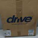 Drive Medical 2-in-1 Raised Toilet Seat with Removable Padded Arms - Elevated Bathroom Safety Support - Secure Locking Attachment - Easy Height Assistance - Durable Construction, Standard Toilets
