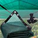 rlsclngst 90% Green Shade Cloth 20ft x 24ft Heavy Duty Outdoor Mesh Tarp with Grommets, Sun Shade Canopy for Patio, Garden, Greenhouse, Chicken Coops, Plants Vegetables