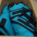 YOREPEK Padded Snowboard Bag with Wheels, Extendable Ski Bags for Air Travel Length up to 175cm,Snowboard Backpack with 6 Pockets for Ski Boots(up to US Size 13), Helmet, Accessories (Blue)