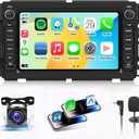 4G+64GB Car Radio Stereo for Chevy Silverado/Avalanche/Tahoe/Suburban,for GMC Sierra/Yukon,Wireless Carplay&Android Auto with 7" IPS Touchscreen Radio Support Real-Time GPS/WiFi/AHD Camera/SWC/FM