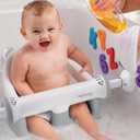 Ingenuity My Bath Seat for Sit-Up Baby Bathing, Sure & Secure Suction Cups, ASTM Safety Tested & Approved, Backrest for Assisted Sitting, Easy Setup & Storage, Gray
