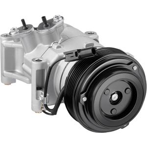 197384 Air Conditioner AC Compressor with Clutch Compatible with Mazda 3 2014-2018, CX-5 2013-2020, 3 Sport 2014-2018, 2.0L 2.5L GAS, Replaces 198384, KD4561450, KD4561450A