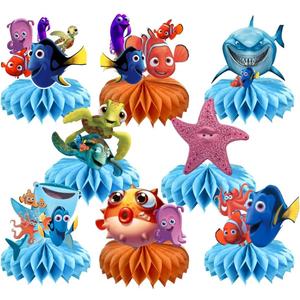 8Pcs Finding Nemo Table Centerpieces Birthday Party Supplies Double Side Table Decorations for Kids Party Decorations