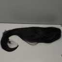 Topcosplay Women Wig Black Long Straight Middle Part Cosplay Halloween Costume Hair Wigs, Black