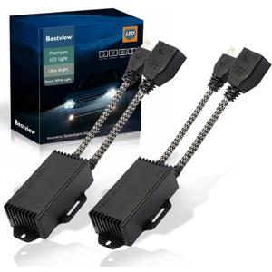 Bestview H7 LED light Canbus Decoder Kits Compatibility Anti Flickering Resistor Warning Canceler Pack of 2