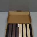 Wood Slat Wall Panel, 4 Pack Wood Panels for Wall, 3D Soundproof Wall Panels, Large Acoustic Panels for Interior Ceiling and Wall Decor Noise Reduction, Sample