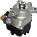 Ignition Distributor with Black Cap & Rotor Fits Honda CRV EX LX L4 2.0L 1997-1998 (OE: TD97U, 30100-P3F-A02)
