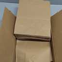FACEBAG 50-Pack Brown Paper Bags with Handles Bulk, 8x4.25x10.5 Inches,Medium-sized Gift Bags with Handles for Party FavorsTake-OutGrocery Shopping & RetailReusable & Durable