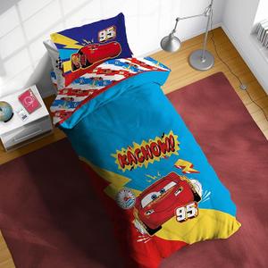 Sunny Side Up Disney Pixar Cars Lightning McQueen Twin Comforter Set  5 Piece Kids Bedding Includes Comforter, Sheets & Pillow Cover  Super Soft Racecar Microfiber Bed Set