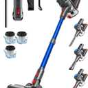 Cordless Vacuum Cleaner, 450W 40KPA Vacuum Cleaners for Home, 45Mins Lightweight Stick Vacuum with Advanced Green Light Tech, Rechargeable Battery Vacuum for Carpet,Pet Hair,Hardwood Floor (Navy)