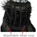 Linfairy Long Wavy Black Wig Big Bouffant Beehive Wigs for Women fits 50s 80s Costume