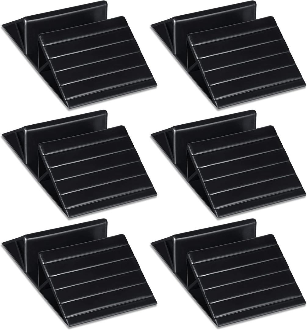 6 Pcs Pet Gate Support Feet for Freestanding Dog Fence Panel, Black
