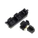 HIGH FLYING for Toyota Tacoma 2012-2015 LED Lighting Power Window Switch Control with Auto Up/Down (Front Door White Lighted)