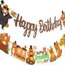 Groundhog Day Birthday Party Banners Happy Groundhog Day Decoration Groundhog Theme Party Banner Animals Peeking Out Hole Birthday Party Decor for February 2nd Holidays Baby Shower Supplies