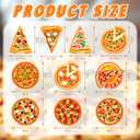 80 Pcs Pizza Party Decorations Cutouts with Glue Point Dots DIY Bulletin Board Cutouts 10 Designs Paper Pizza Cut Outs for Birthday Food Restaurant Themed Party Supplies