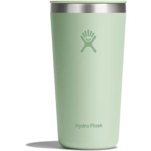 Hydro Flask All Around Tumbler Press-in Lid, Insulated Travel Mug, Stainless Steel Coffee Cup 20 Oz Aloe Green