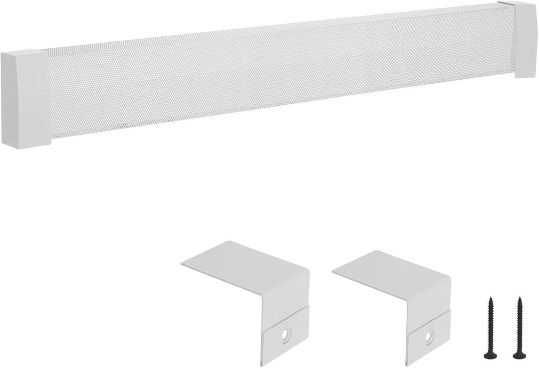 VEVOR Baseboard Heater Covers, Premium Series 5 ft Standard Electric Heating Unit Front Cover for Home Improvement, Heavy-duty Steel, Easy Installation for Bedroom Replacing Old Cover, White