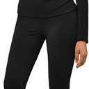 LILLUSORY Womens Long Johns Thermal Underwear Fleece Lined Leggings Warm Pajama Pants Set Shirts Winter Clothes 2025 (Small, Black)