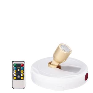 LED Spotlight, Battery Powered Picture Lights, Uplighting Indoor, Puck Lights with Remote, Stick Spot Light for Wall Display Picture Dartboard Painting Artwork Accent-1pcs