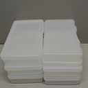 6 Pack Rectangular Clear Plastic Storage Containers Box with Hinged Lid for Beads and Other Small Craft Items (6.1 x 2.56 x 1.18 inch)