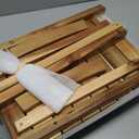 Acacia Shower Stool Bench for Inside Shower to sit on, 18 Inches Shower Chair with Shelf for Shaving Legs, Spa, Bath Seat, Waterproof Inside Shower Bench for Adults Seniors Elderly (18 in with Shelf)