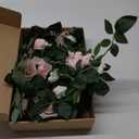 Ling's Moment 5FT Blush Artificial Flower Garland Fake Pink Rose Leaves Floral Garland Arch Flowers Vine for Wedding Party Backdrop Decor Mantel Home Table Centerpieces Wall Decorations (Blush Cream)
