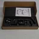 Wall Mount Kitchen Faucet 8" Center Commercial Sink Faucet with 10" Swivel Spout Dual Handles Brass Utility Sink Faucet for Laundry Room Restaurant Polish Chrome