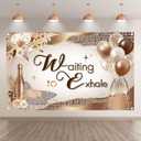 96x60inch Gold Brown Glitter Backdrop Modern Balloons Champagne High Heels Floral Photography Background Women Party Decorations Photo Banner Props