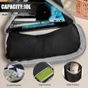 Small Hiking Backpack, Foldable Backpacks Lightweight & Foldable, Hiking Backpack Small for Packable & Camping, Women & Men (Black)