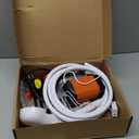 Portable Camping Shower with 2000W Heater, Long-Lasting 7800mAh Rechargeable Camping Shower with Digital Power,3 Spray Modes,IPX7 Waterproof Outdoor Camp Pump for Hiking, Travel, Car, Pet (Orange)