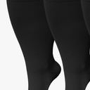 Wide Calf Compression Socks: Plus Size Compression Stockings for Men Women - Extra Large 20-30 mmHg Compression Hose Support for Travel Nurses Running Pregnancy