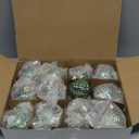 Jenaai 12 Pcs 2.36 Inch Mint Green Glass Christmas Ball Ornaments Vintage Christmas Tree Decorations Mercury Glass Hanging Ornaments for Holiday Xmas Trees Party Garland DIY Craft Supplies, 6 Style