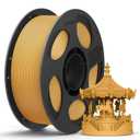 ANYCUBIC PLA 3D Printer Filament, 3D Printing PLA Filament 1.75mm Dimensional Accuracy +/- 0.02mm, 1KG Reusable Spool (2.2 lbs), Gold