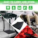 Fxznacbh Travel Cushion Airplane Seat, Portable Airplane Seat Cushion for Long Flights,36 Bubbles Pressure Relief Inflatable seat Cushion for Air Travel