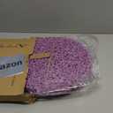 AHHFSMEI Paper Braided Round Placemats Set of 6 Natural Non-Slip Heat Resistant Table Mats for Dining Tables Woven Indoor Outdoor Place mats(Purple)