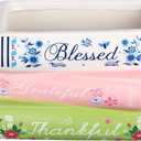 Honeydak Book Shaped Decorative Planter Small Ceramic Flowerpot Home Decor Cute Flower Vase for Book Lovers Bookshelf Room Office Table Valentines Gifts (Vintage)