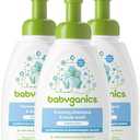 Babyganics Baby Shampoo + Body Wash Pump Bottle, Fragrance Free, 16oz, 3 Pack