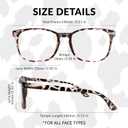 Blue Light Glasses for Woman Men | 99% Blue Light Blocking Glasses for Computer Gaming TV Phone Screen Square Frame | Anti Eyestrain & UV Glare Protection - 5 Pair (5 Pack Mix Color-1)