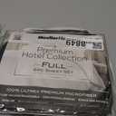 Mueller Luxury 6 PC Full Size Bed Sheets, Super Soft 1800, Deep Pocket up to 16" Full Size Sheets, Transfers Heat, Breathes Better, Hypoallergenic, Wrinkle-Resistant, Oeko-TEX, Dark Grey