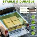 XINQIAO Truck Bed Cargo Bar for Pickup 39.4 in to 70.8 in Adjustable, Comes with a Net and a Divider, 200 LB Capacity Also Used for A Third Hand Support Pole, 2 Sets