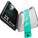 ESR 2 Pack Screen Protector for iPad Air 13 Inch M3/M2 2025/2024 (7th/6th Generation), 9H Tempered Glass Film with UltraFit Tray, Apple Pencil Support, Scratch Resistant, HD Clarity, Bubble Free