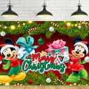 Mickey Mouse Christmas Party Decoration Background - 5x3ft Xmas Theme Banner