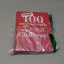 NICOOTH 100 Envelopes Money Saving Binder A5 Savings Challenge Book Easy and Fun Way to Save $5050 (Red)