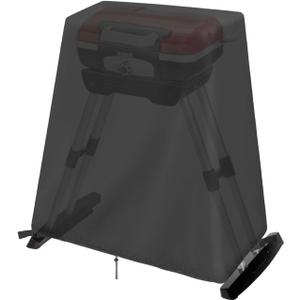 Grill Cover Compatible for Cuisinart CGG-180 Cuisinart Petite Gourmet Portable Gas Grill with VersaStand, Waterproof Outdoor Grill Stand Covers -30 x 20x 29inch