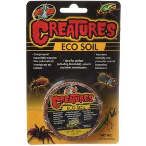 Zoo Med 3 Pack of Creatures Eco Soil, 1.59 Ounces Each, Coconut Fiber Substrate for Invertebrate Pet Habitats