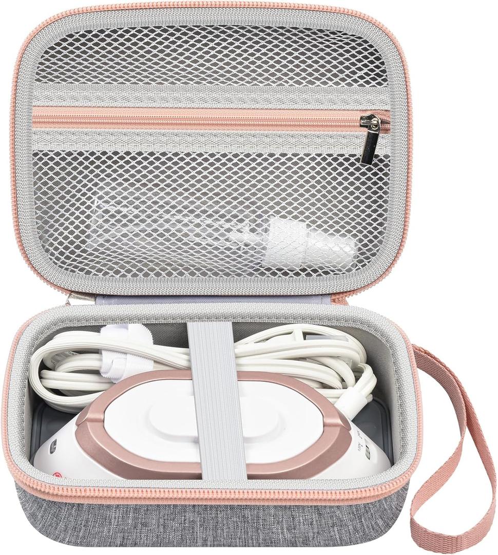 Travel Iron Case Compatible with Newbealer 120V/220V Dry Steamer for Clothes, Mini Iron Organizer Holder for Water Spray Bottle and Other Accessories (Box Only)- Grey